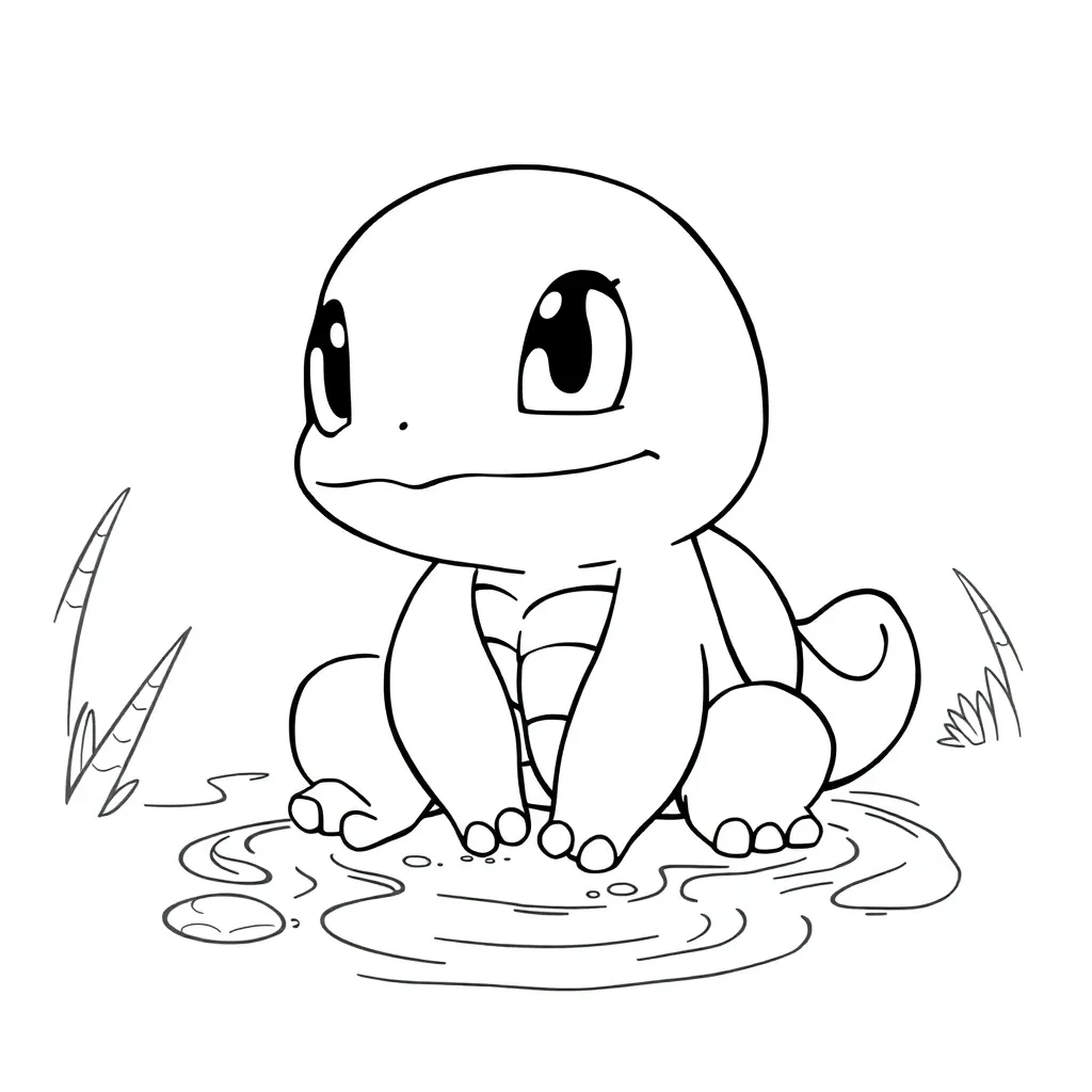 Squirtle coloring page