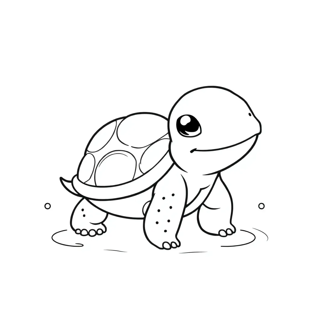 Squirtle coloring page
