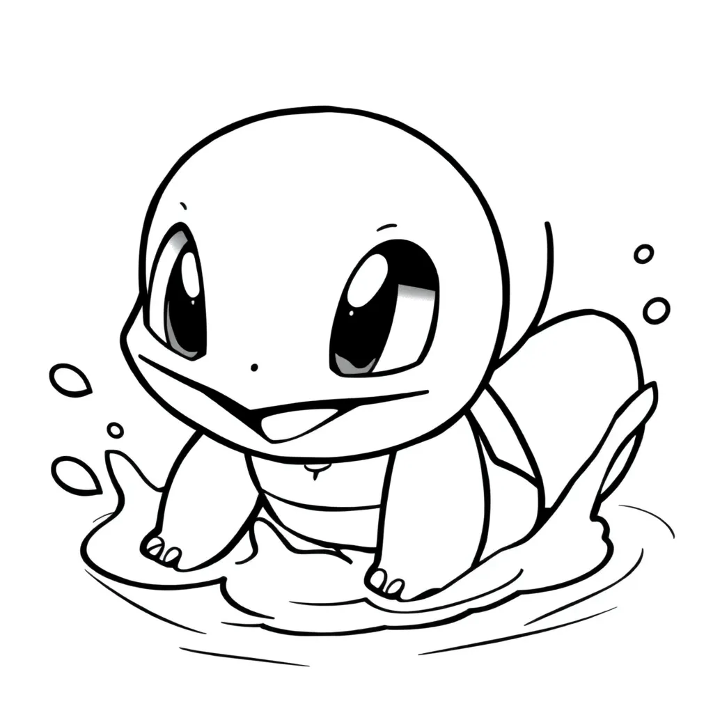 Squirtle coloring page