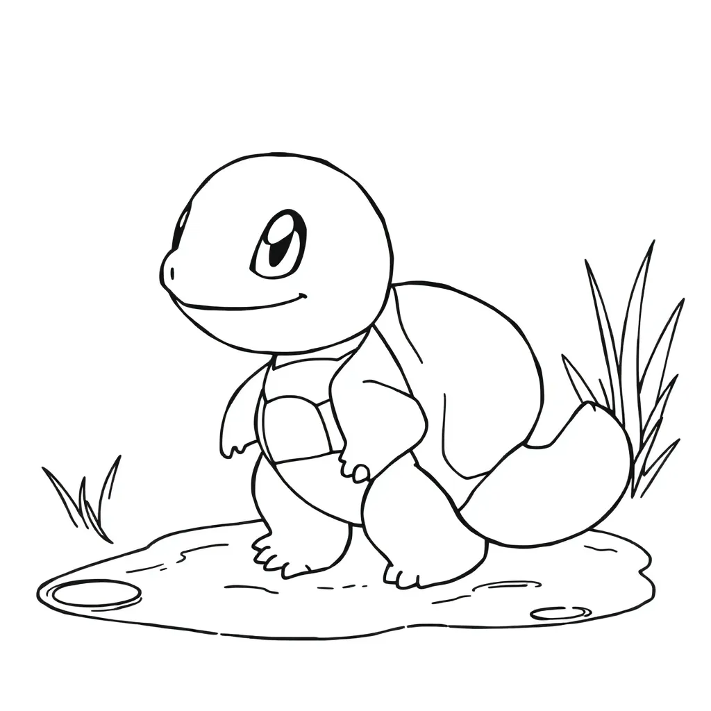 Squirtle coloring page