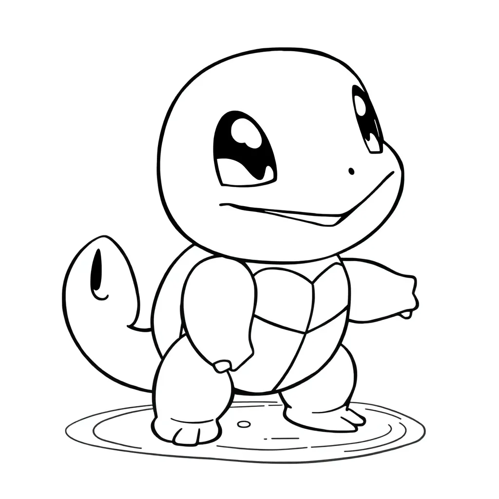 Squirtle coloring page