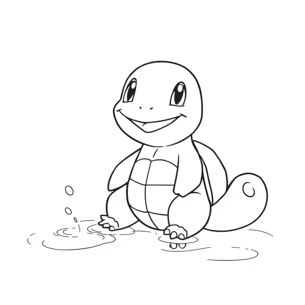 Squirtle coloring page