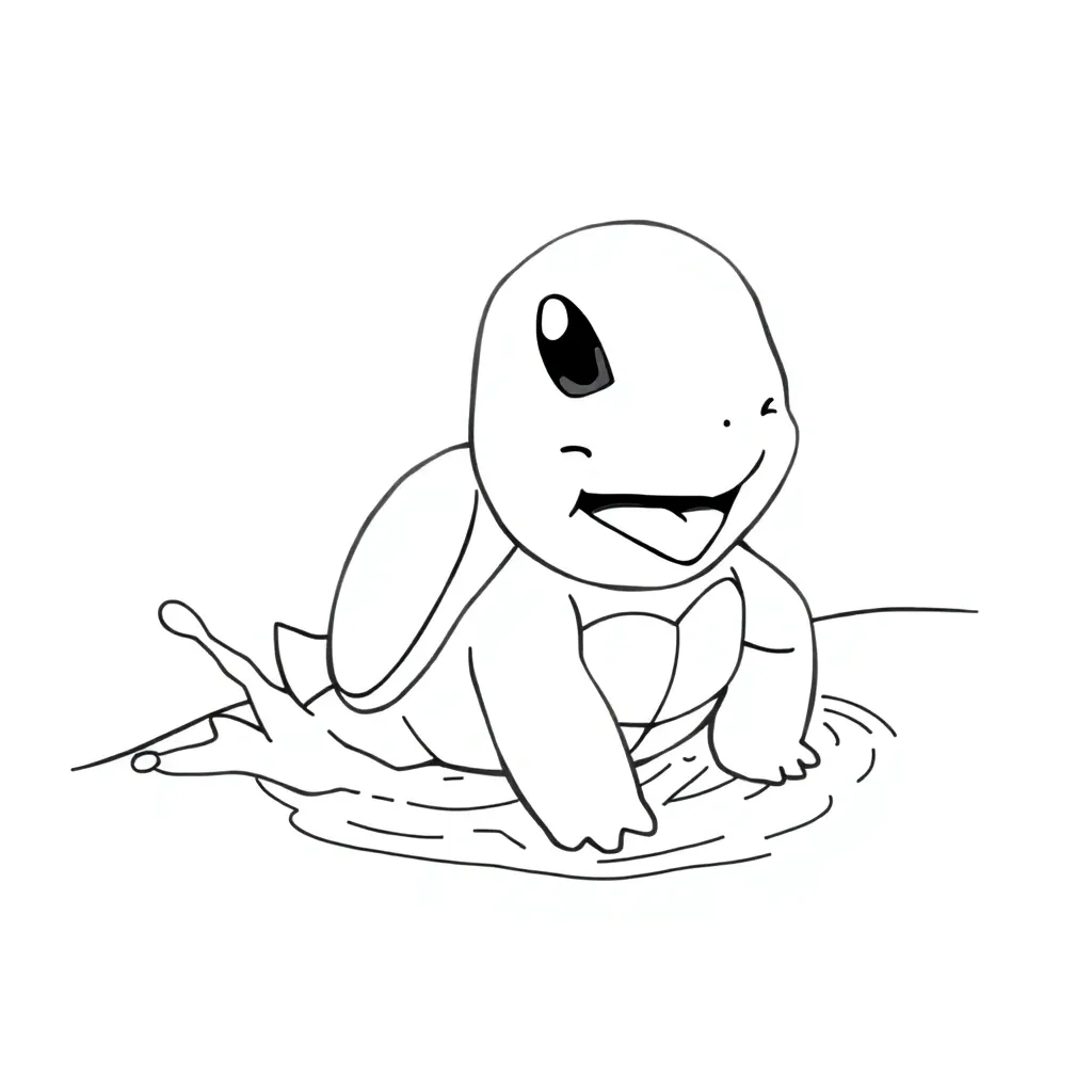 Squirtle coloring page