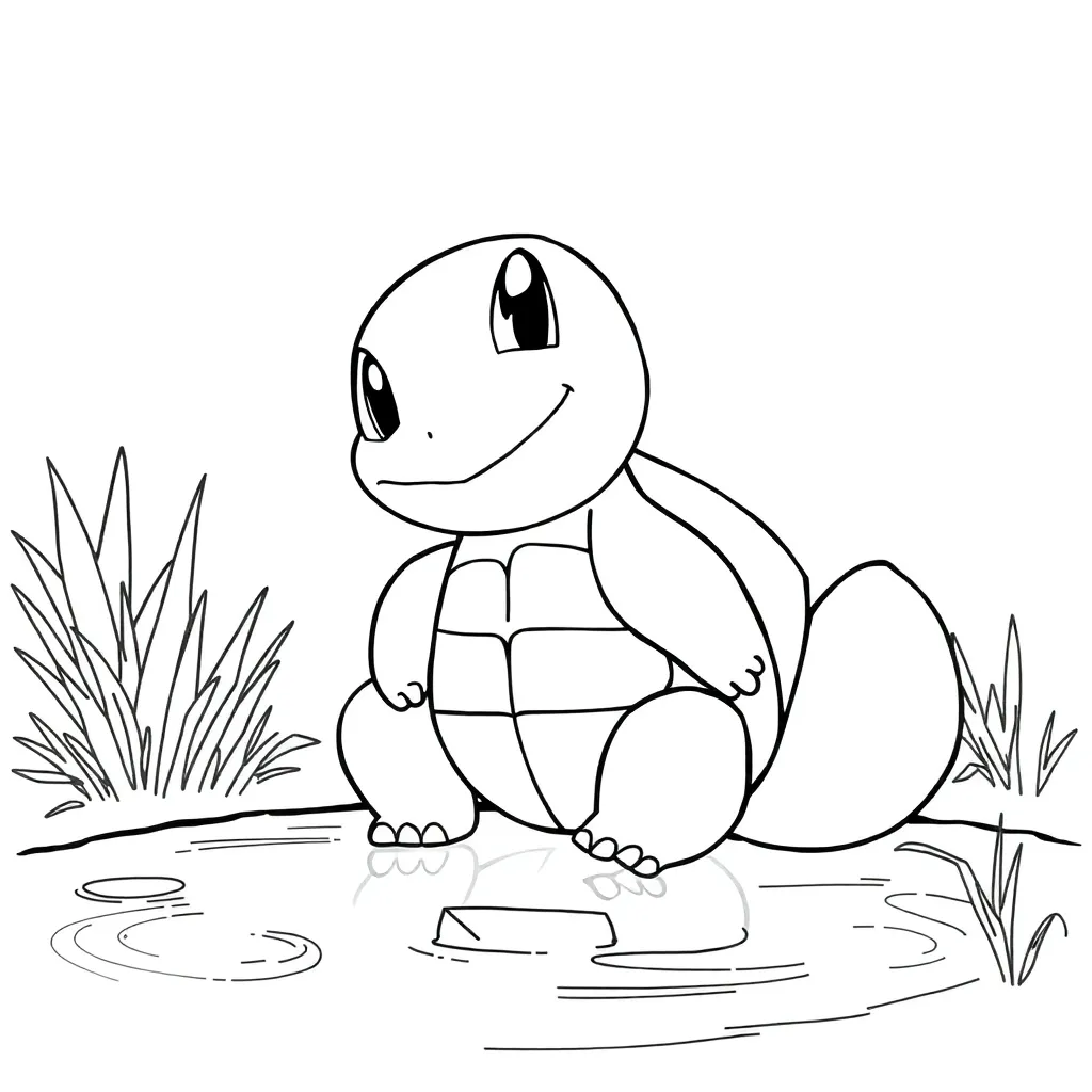Squirtle coloring page