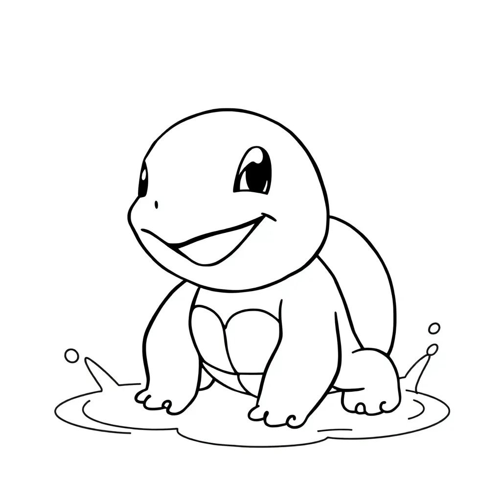 Squirtle coloring page