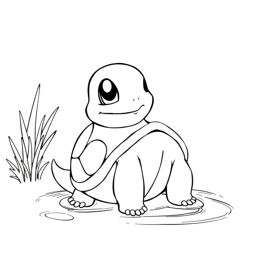 Squirtle coloring page