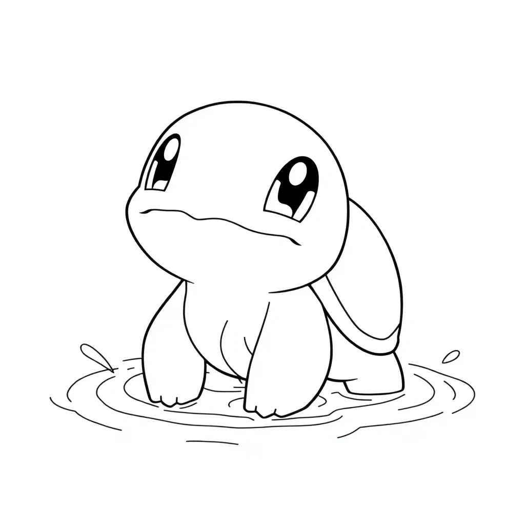 Squirtle coloring page