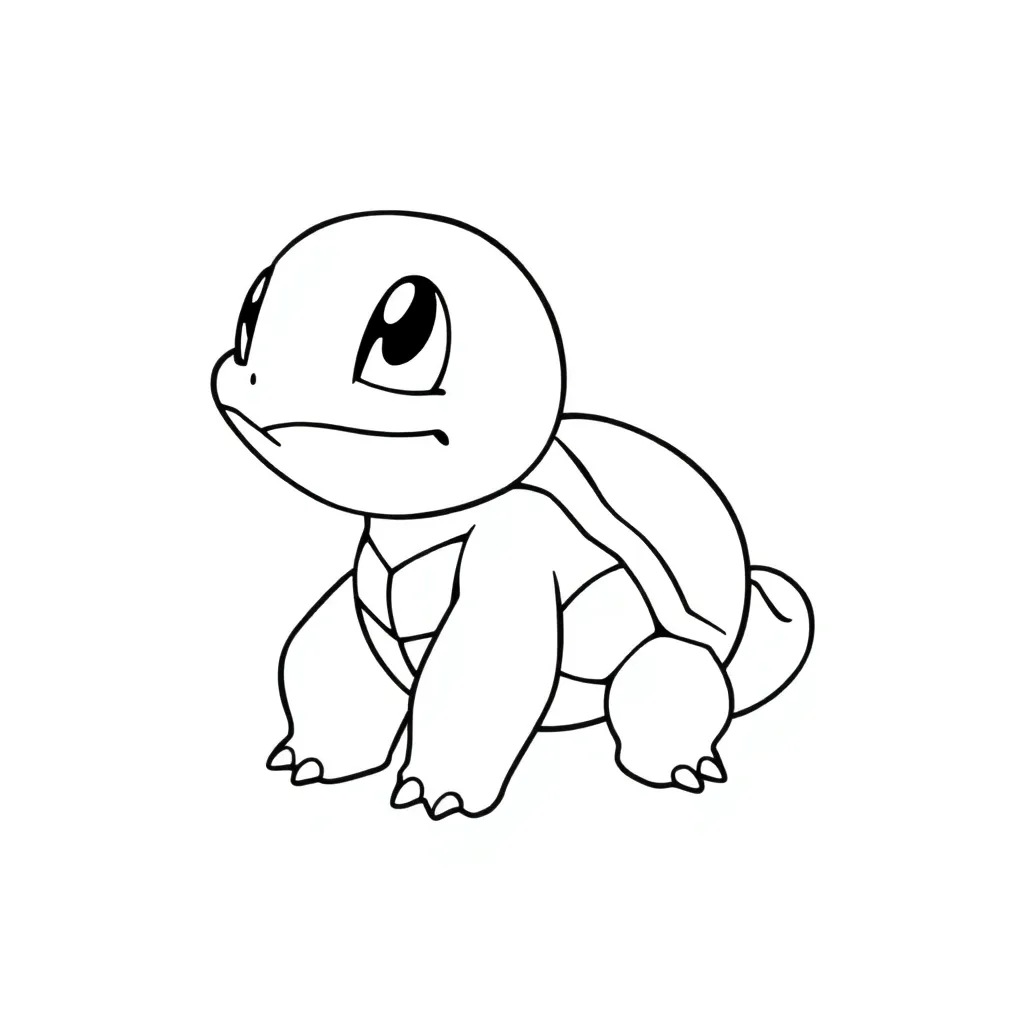 Squirtle coloring page
