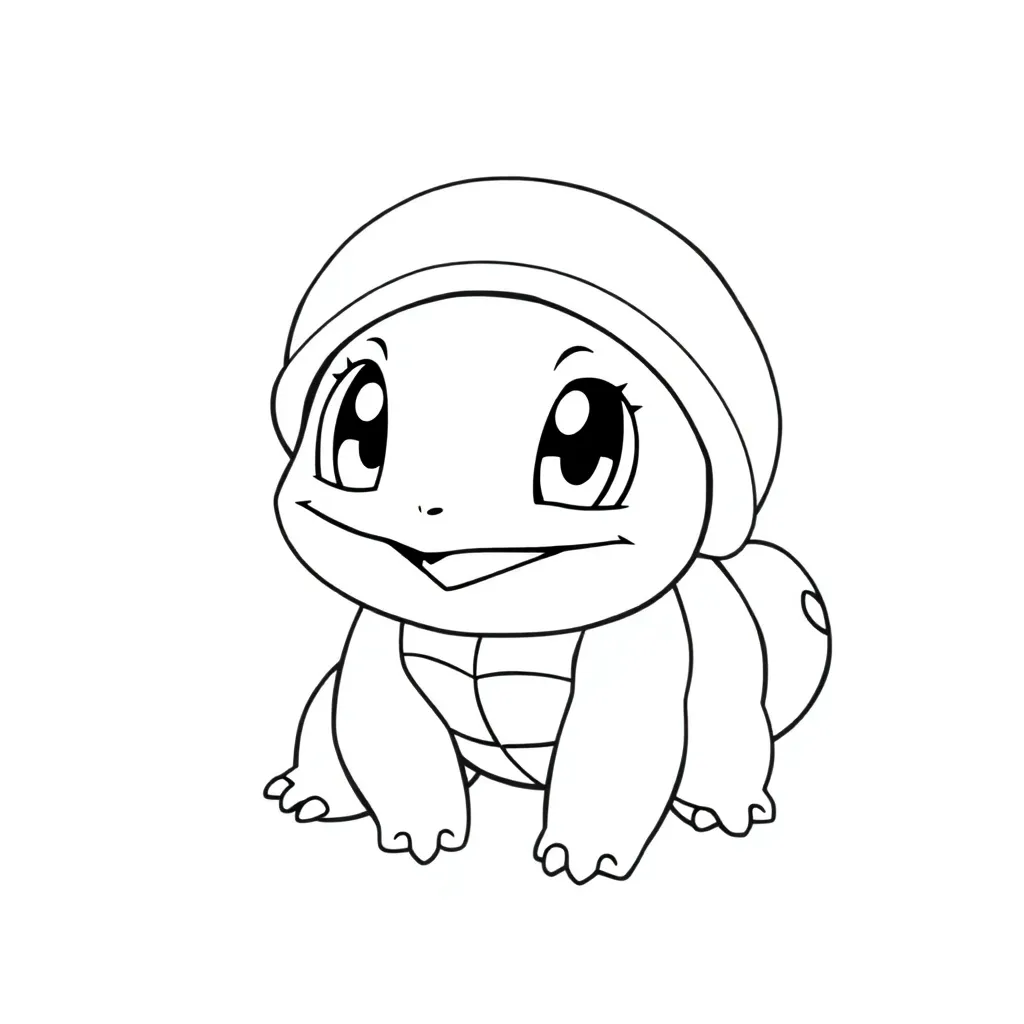 Squirtle coloring page
