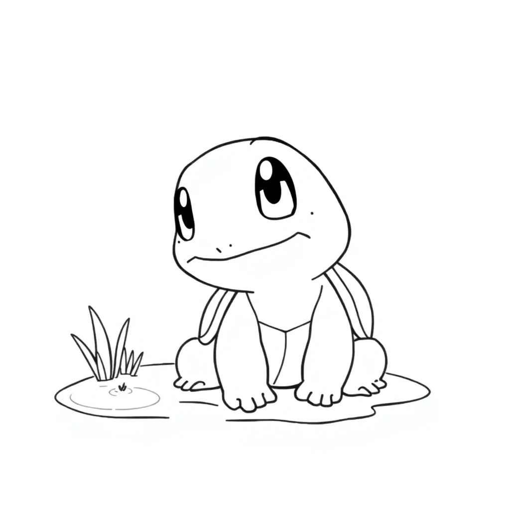 Squirtle coloring page