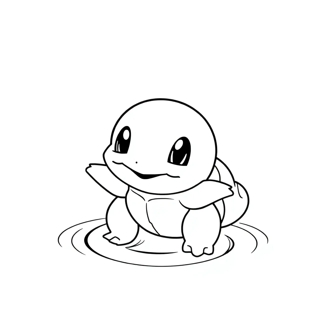 Squirtle coloring page