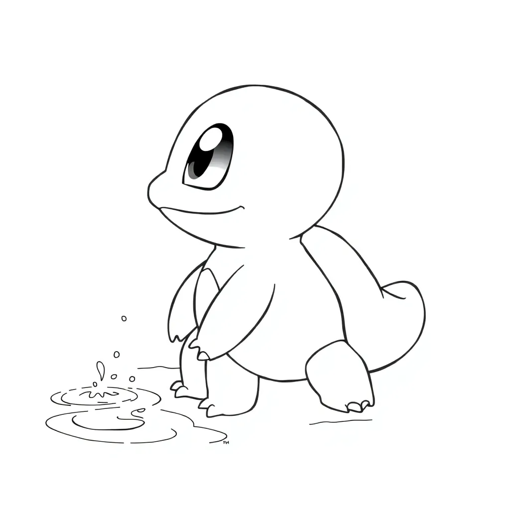 Squirtle coloring page