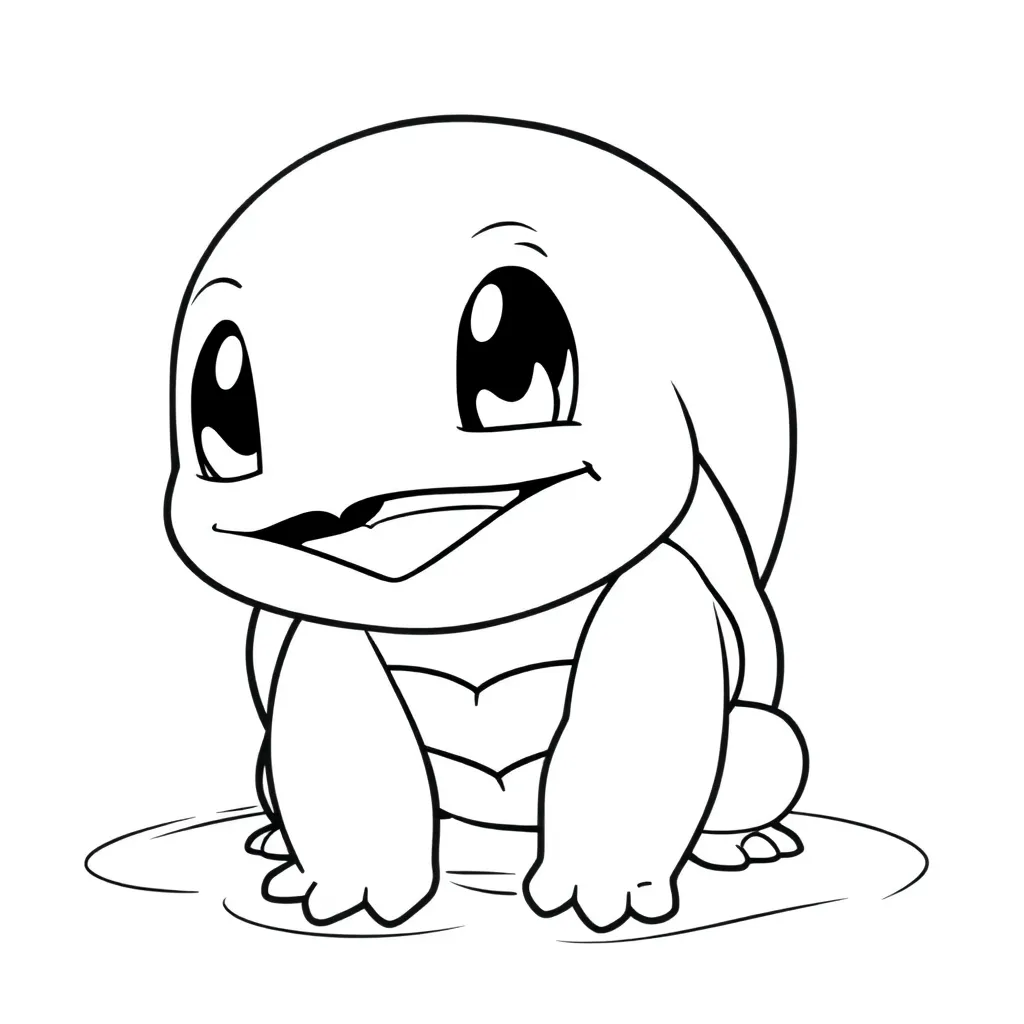 Squirtle coloring page