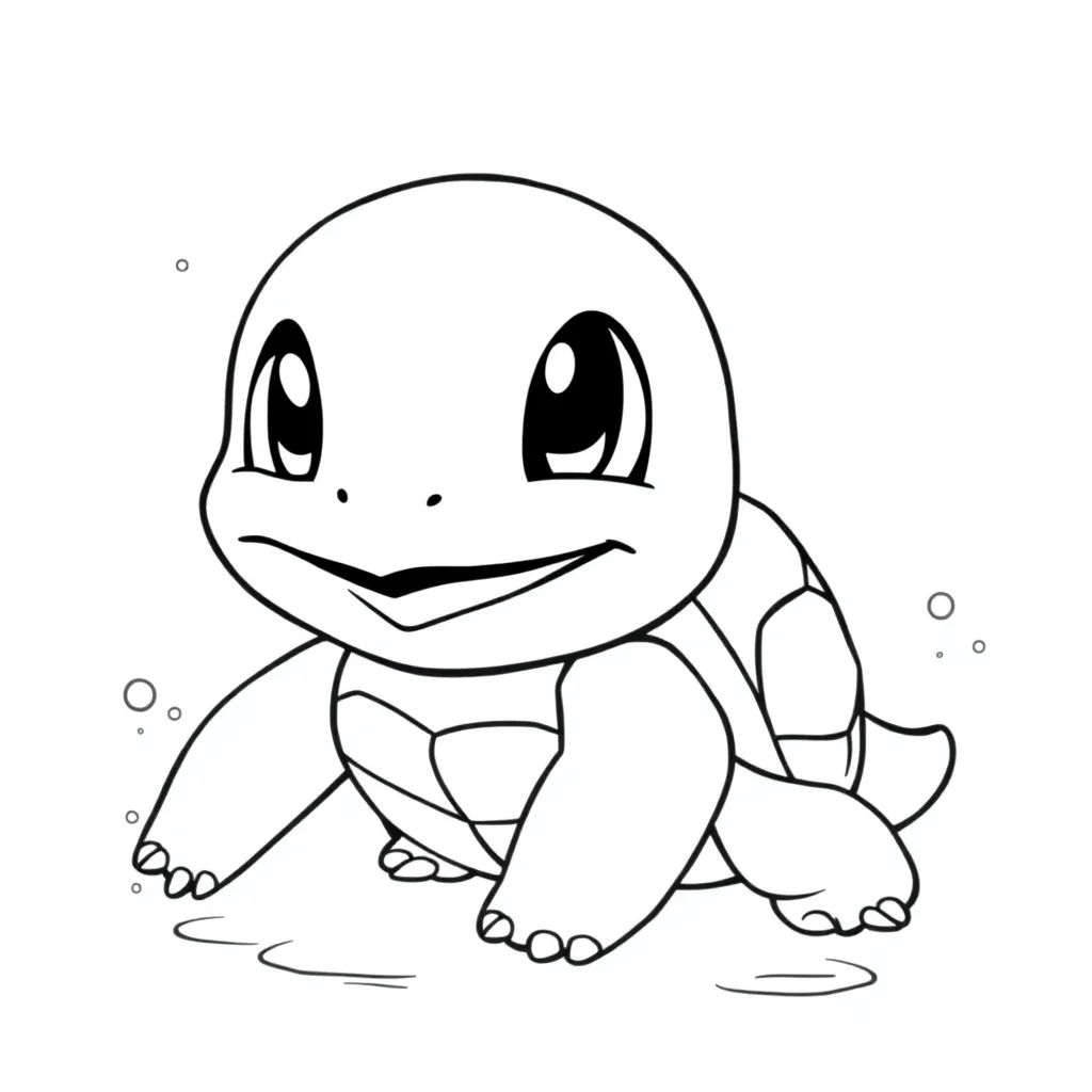 Squirtle coloring page