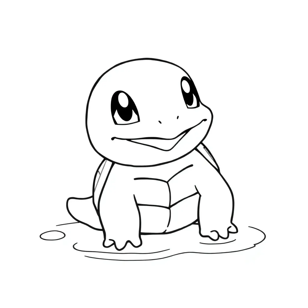 Squirtle coloring page