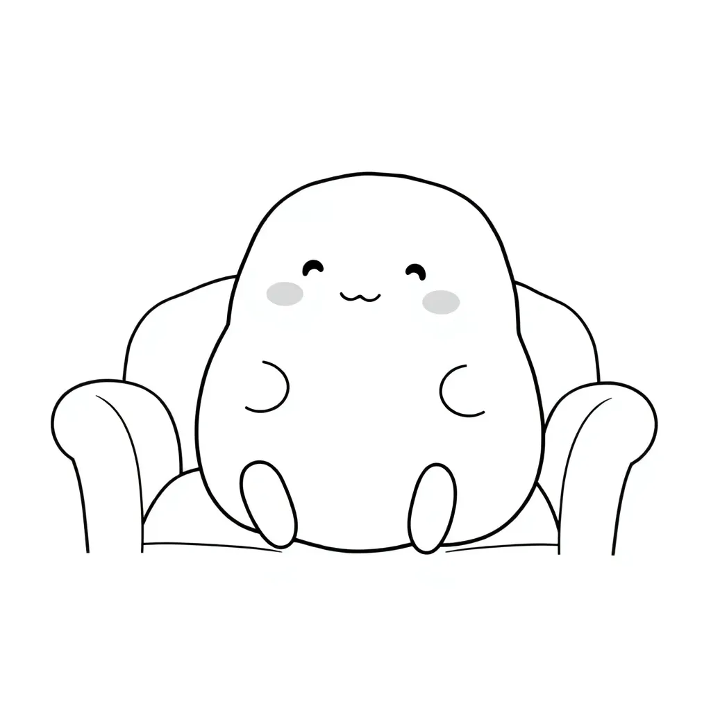 Squishmallow coloring page