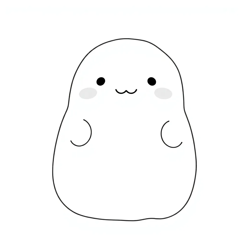 Squishmallow coloring page