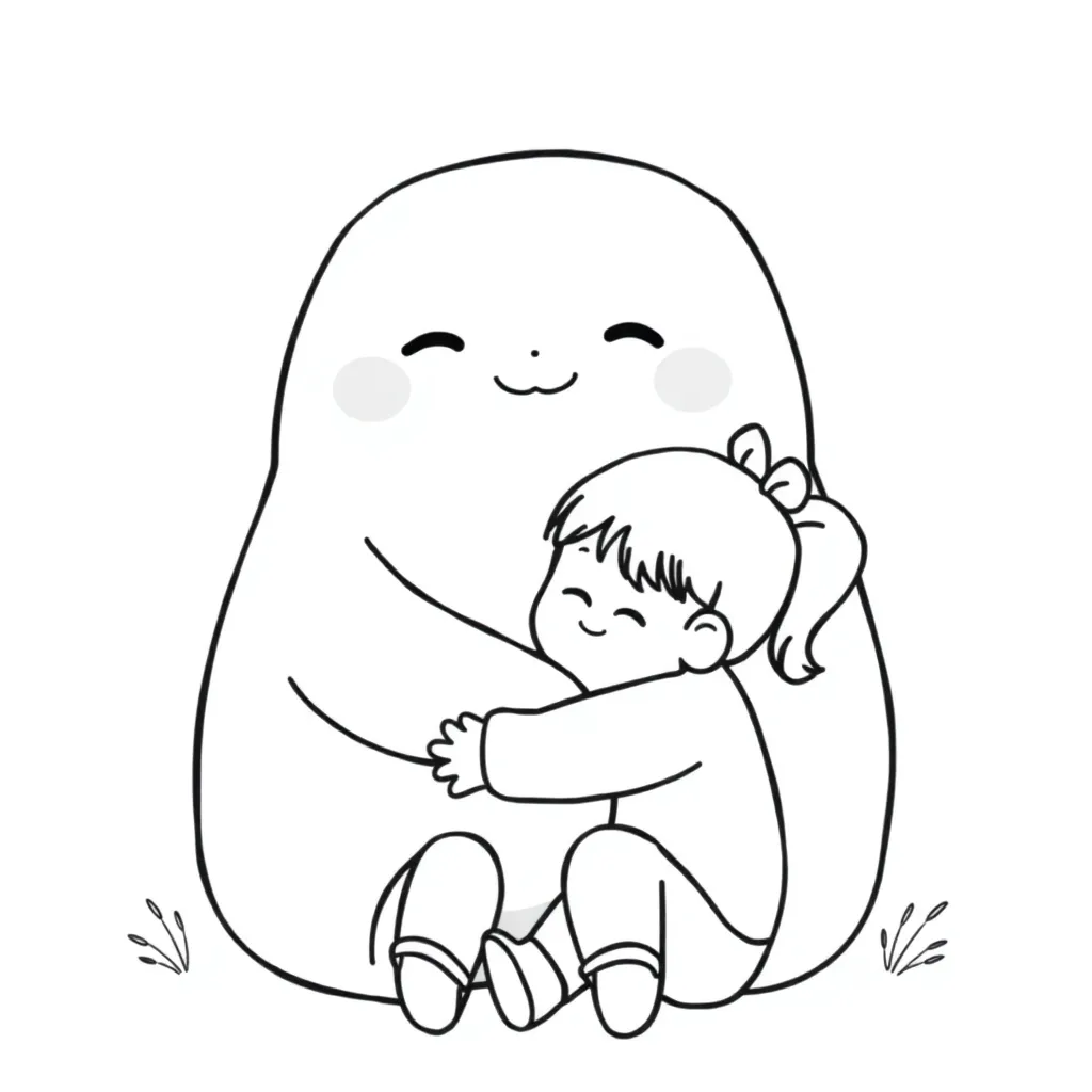 Squishmallow coloring page