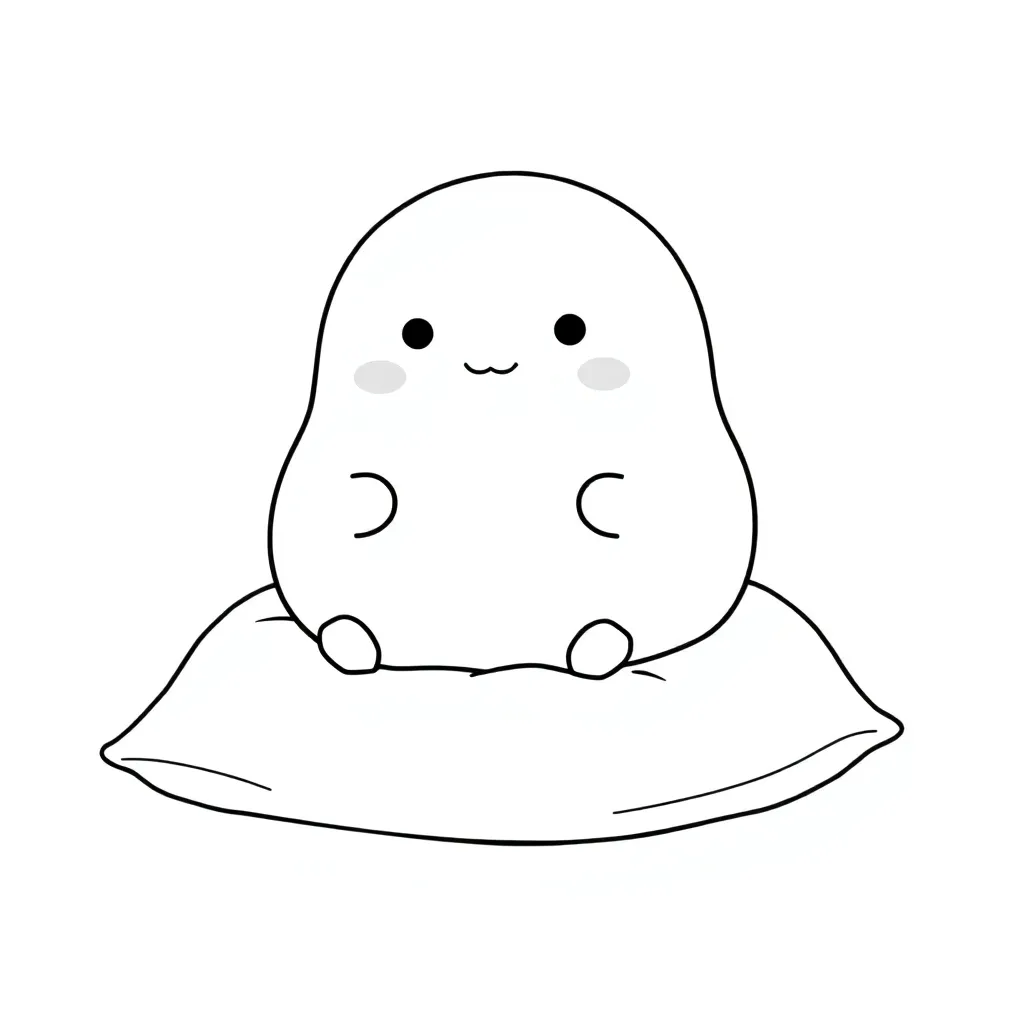 Squishmallow coloring page