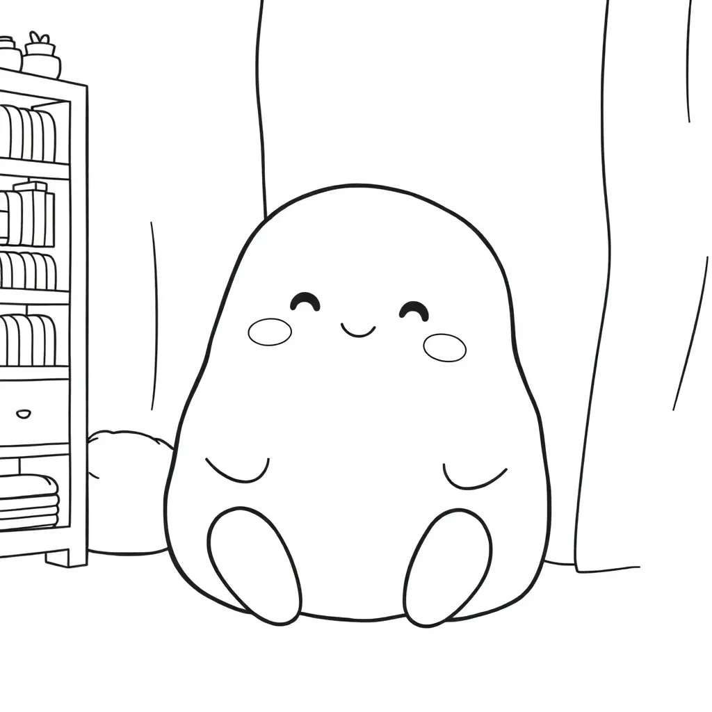 Squishmallow coloring page
