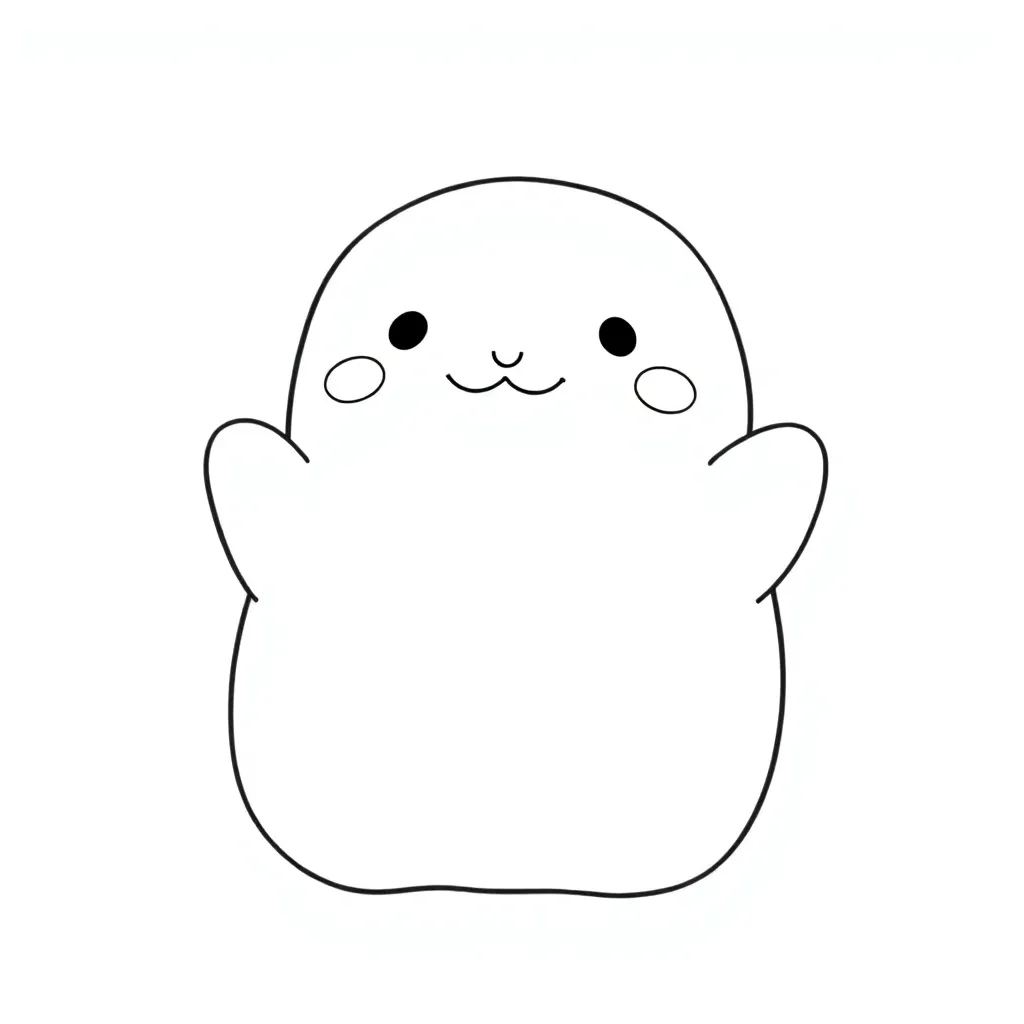 Squishmallow coloring page
