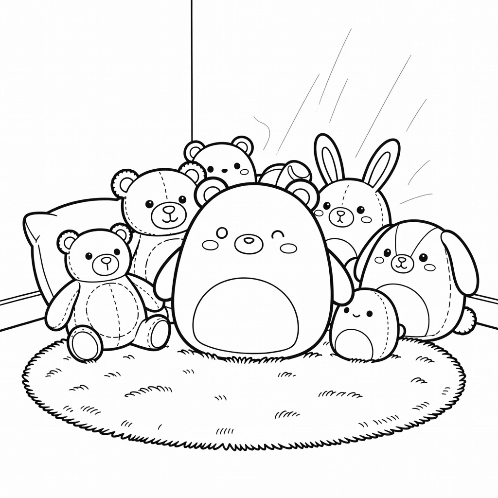 Squishmallow coloring page
