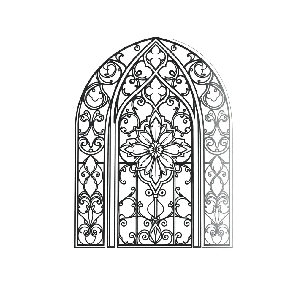 Stained Glass coloring page
