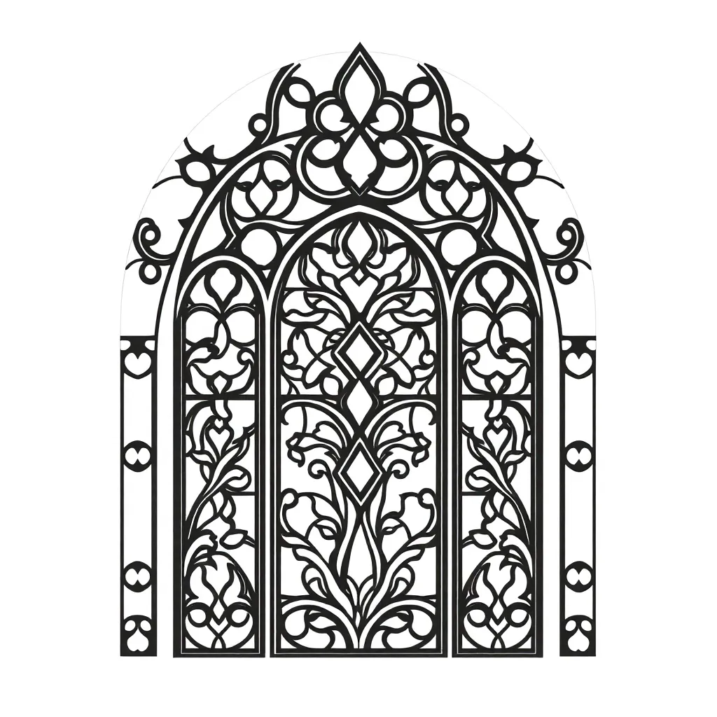 Stained Glass coloring page