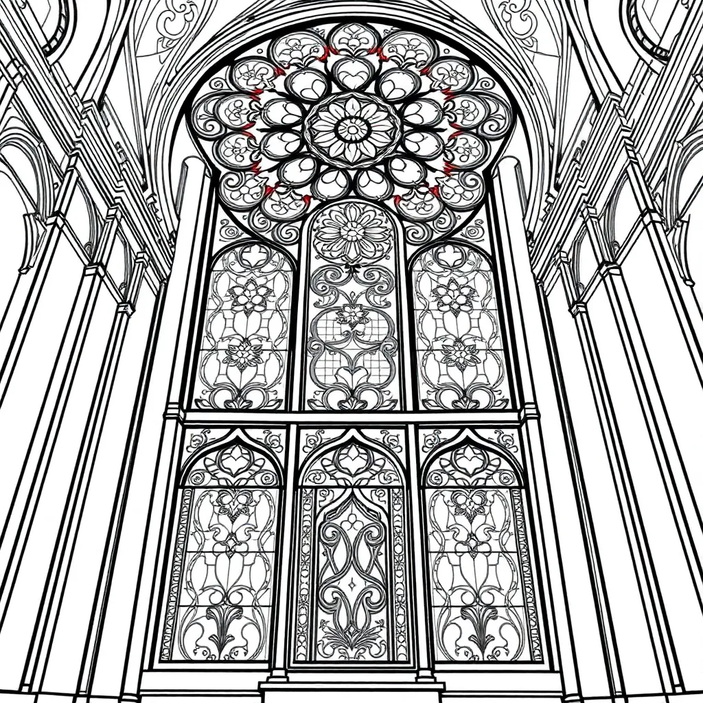 Stained Glass coloring page