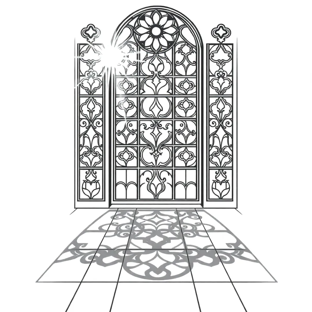 Stained Glass coloring page
