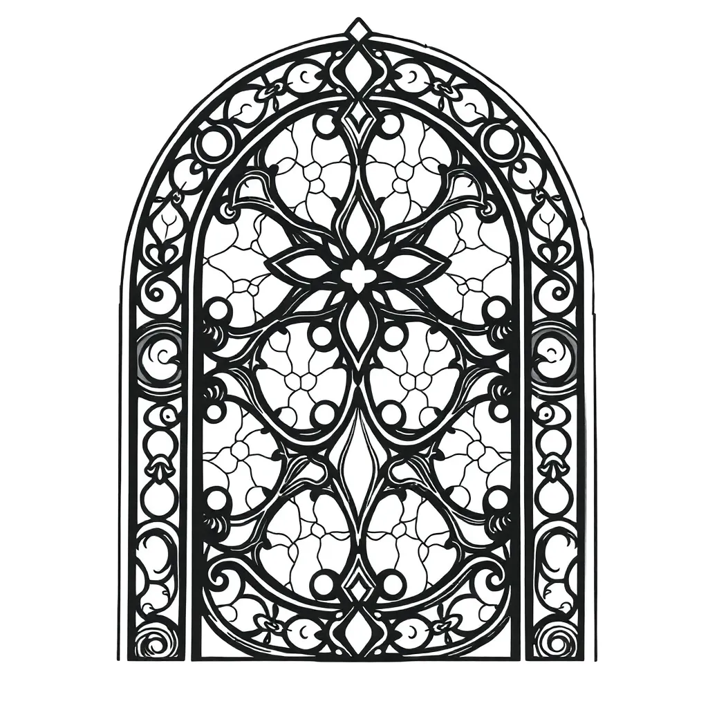 Stained Glass coloring page