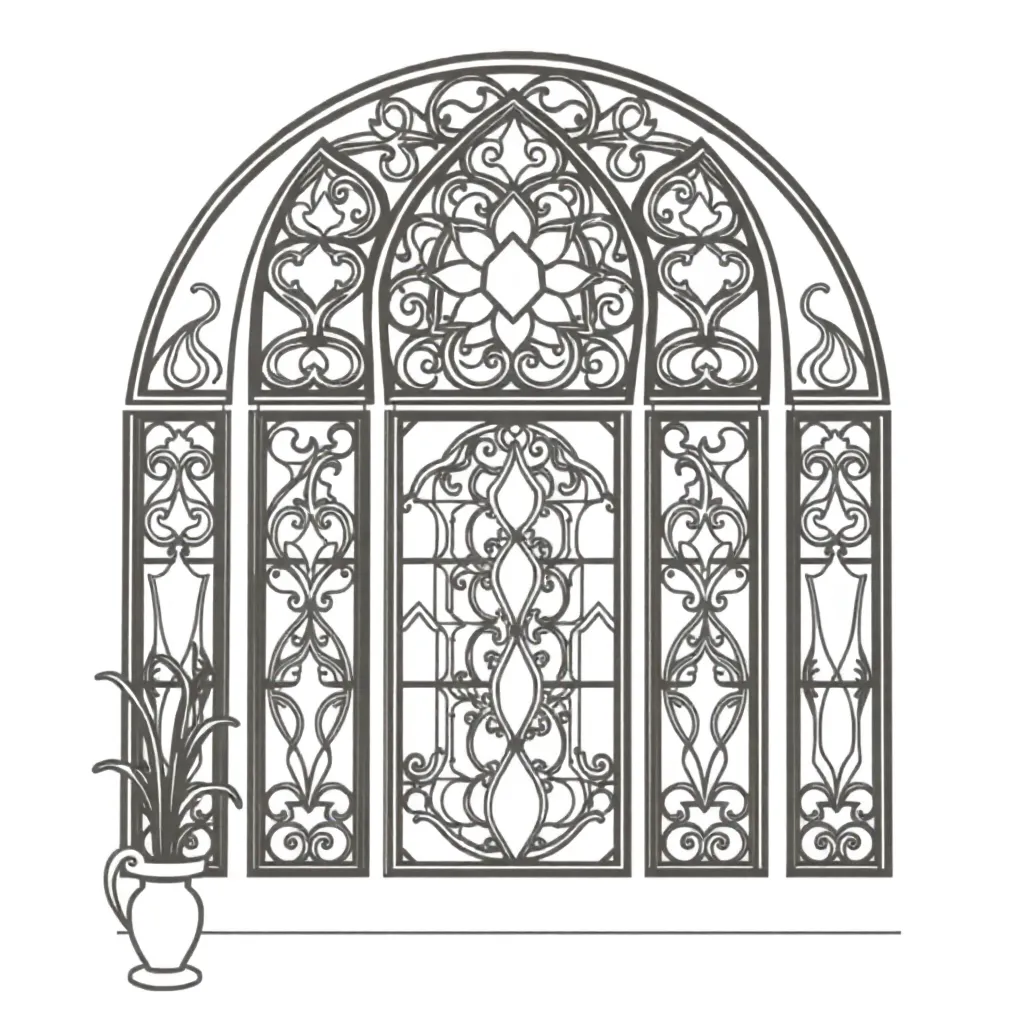 Stained Glass coloring page