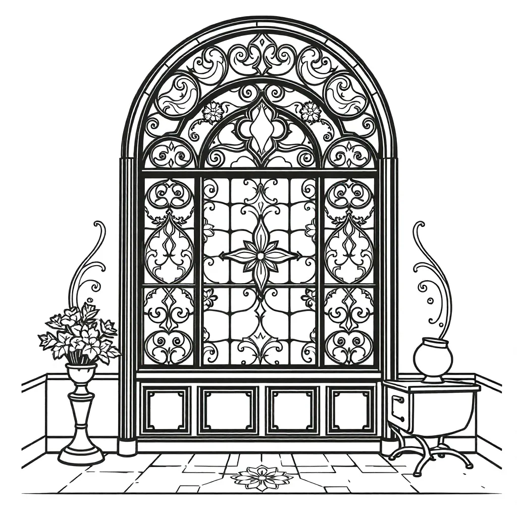 Stained Glass coloring page