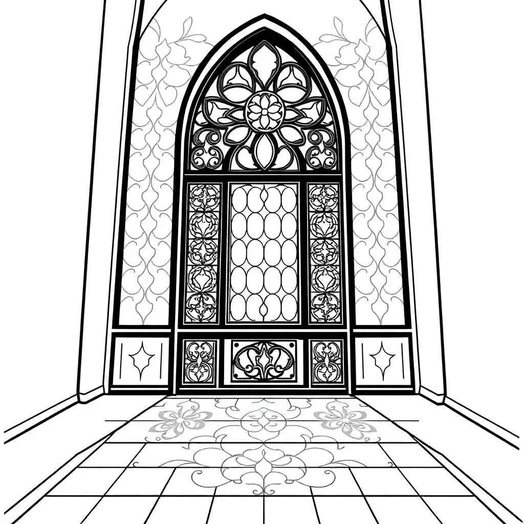 Stained Glass coloring page