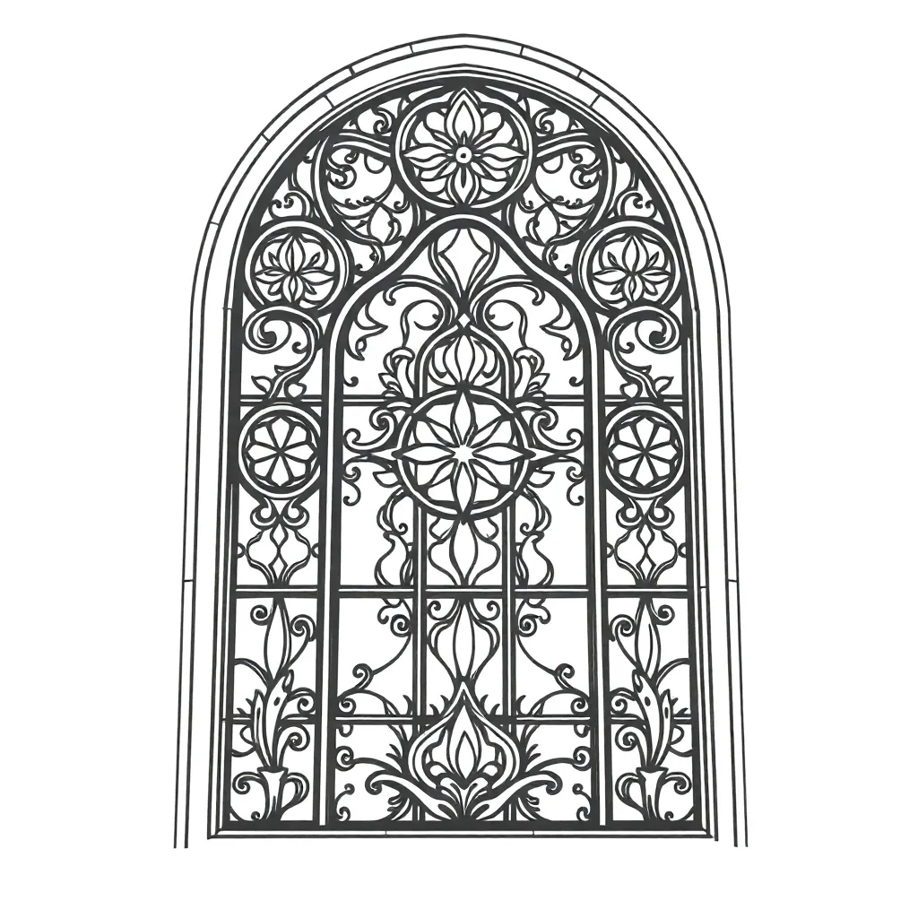 Stained Glass coloring page