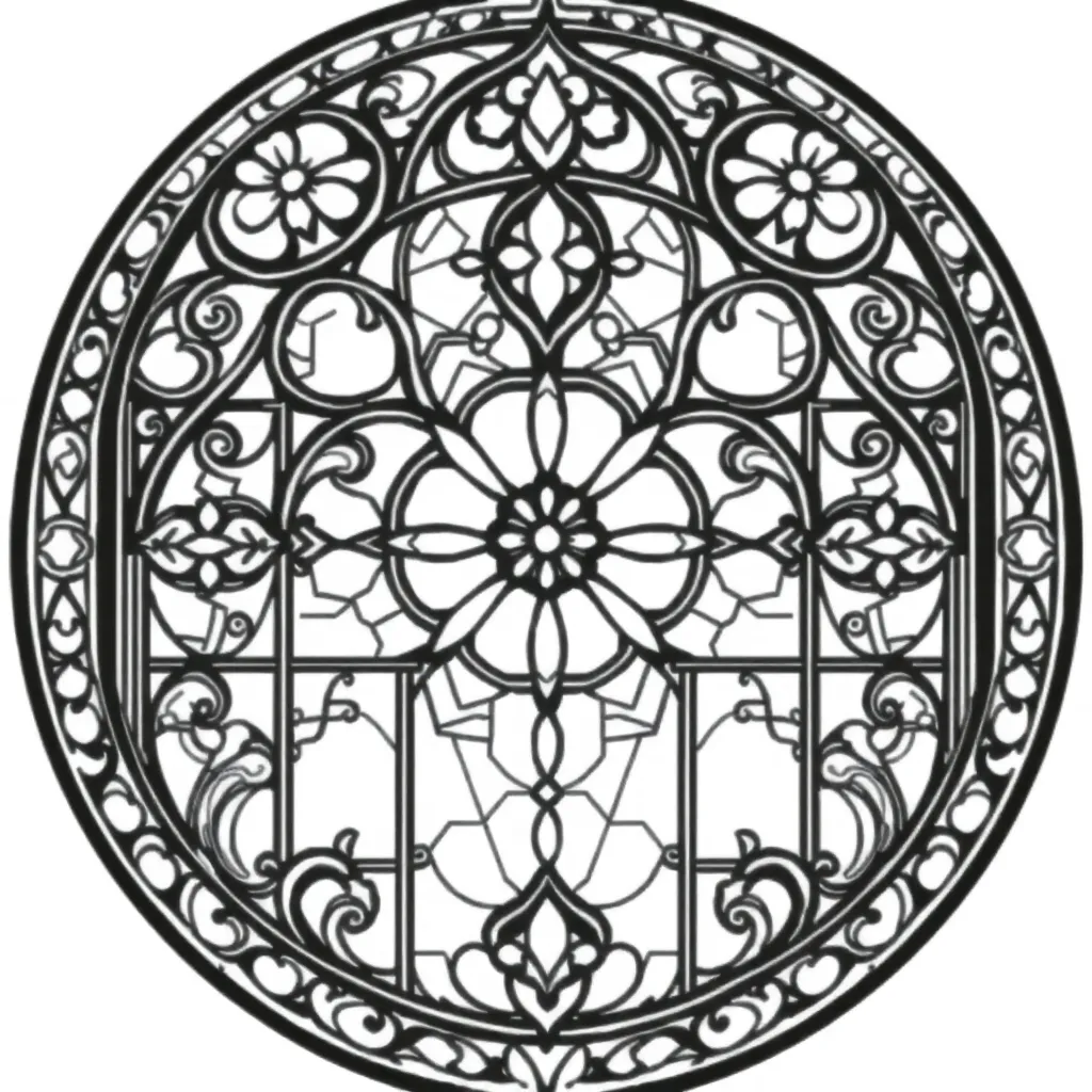 Stained Glass coloring page