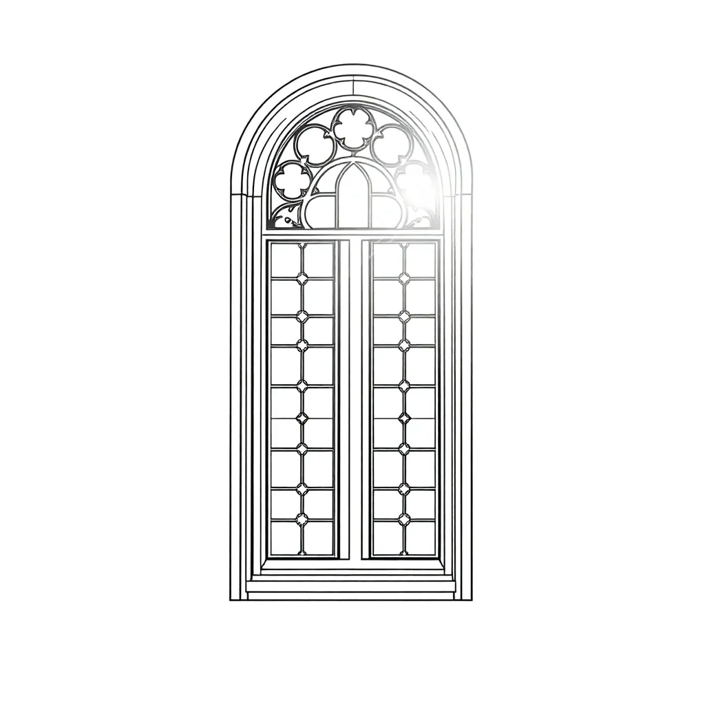 Stained Glass coloring page