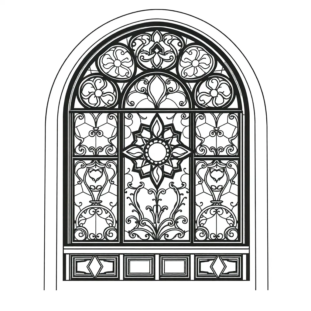 Stained Glass coloring page
