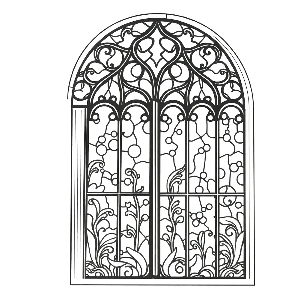 Stained Glass coloring page