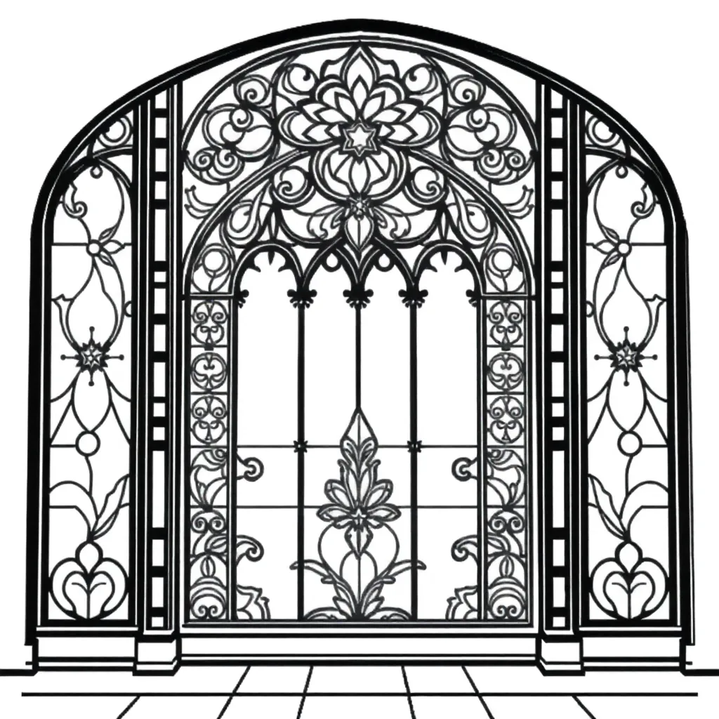 Stained Glass coloring page