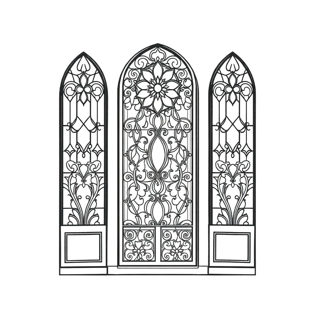 Stained Glass coloring page