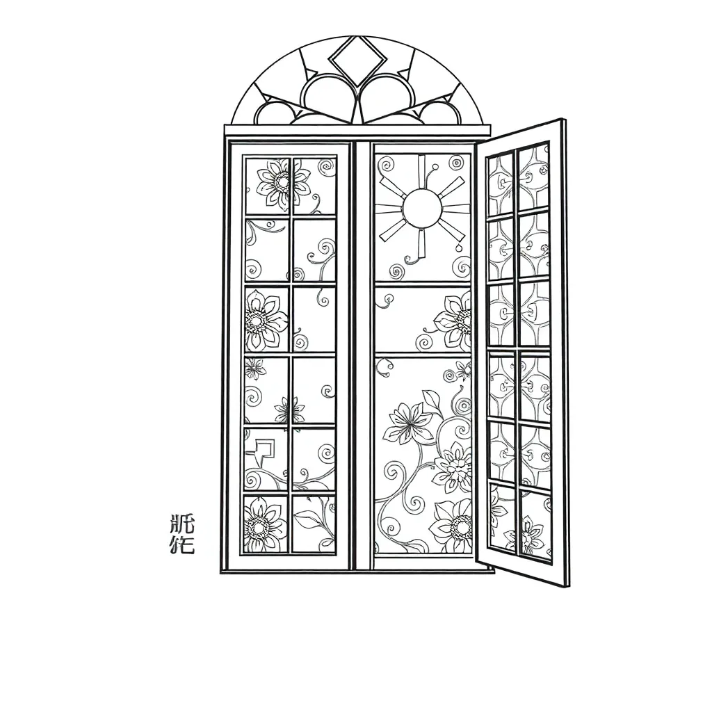 Stained Glass coloring page