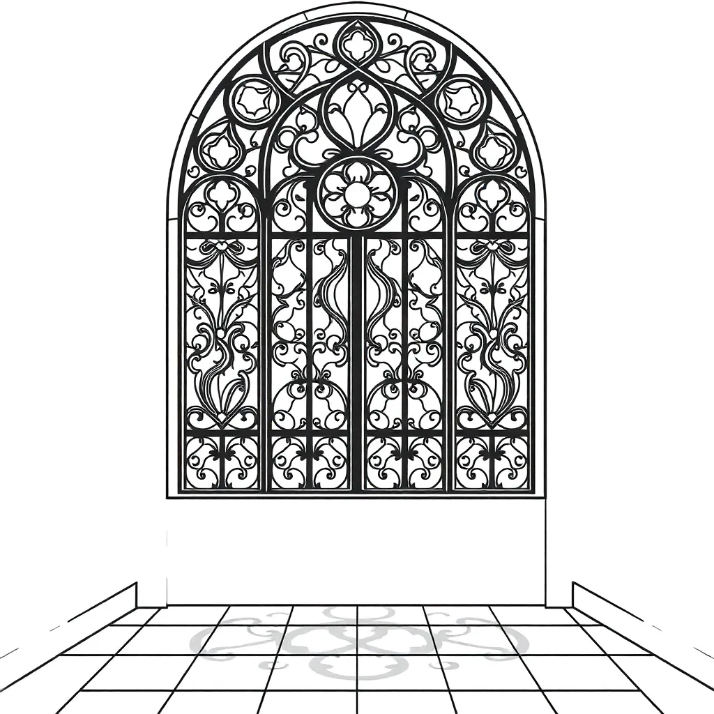 Stained Glass coloring page