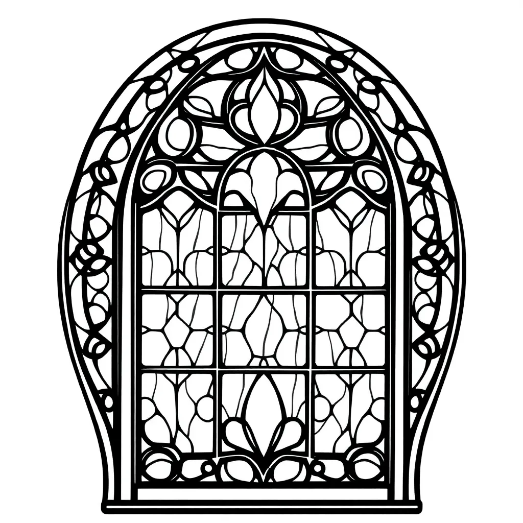 Stained Glass coloring page