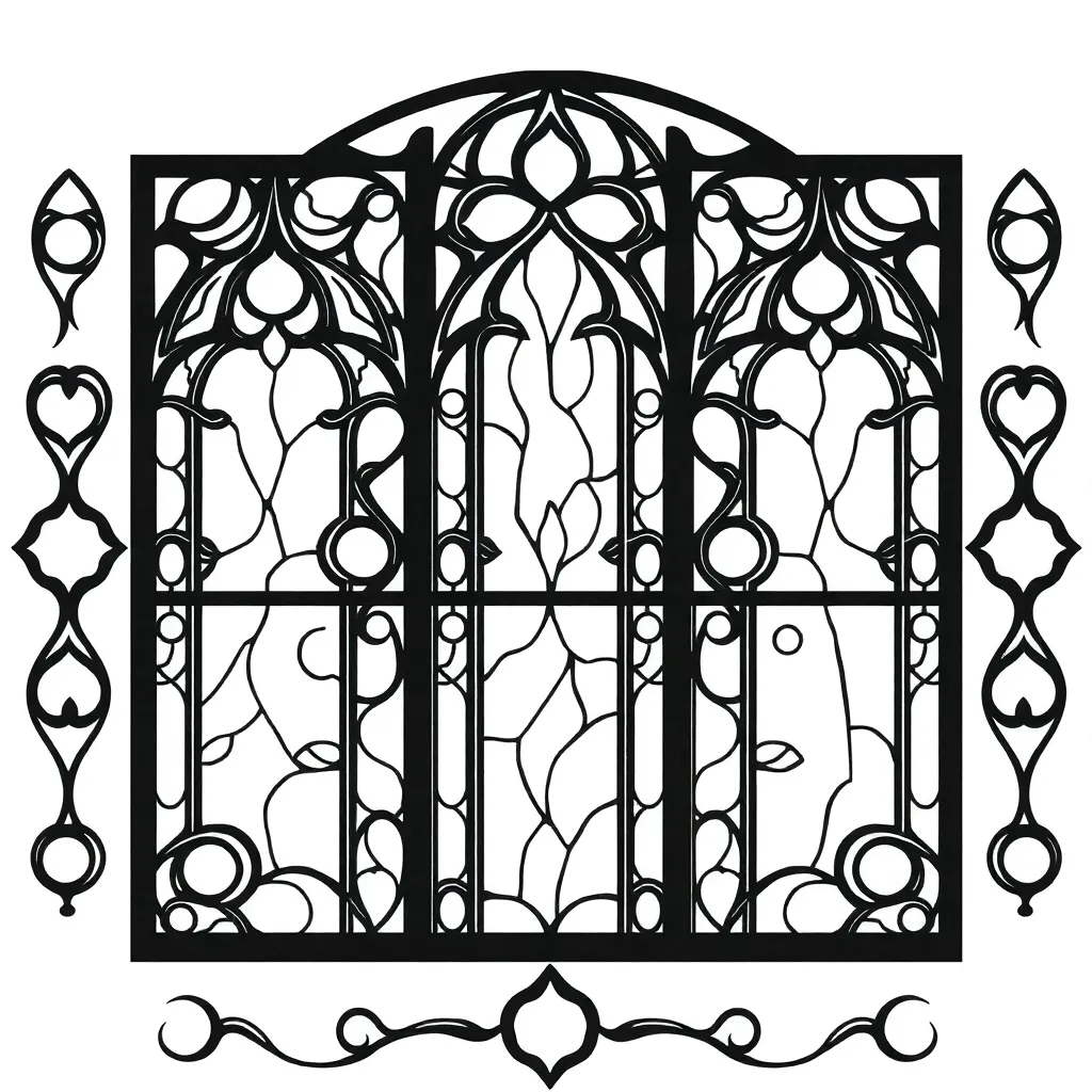 Stained Glass coloring page