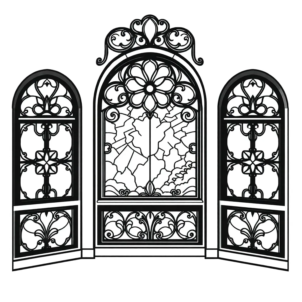 Stained Glass coloring page