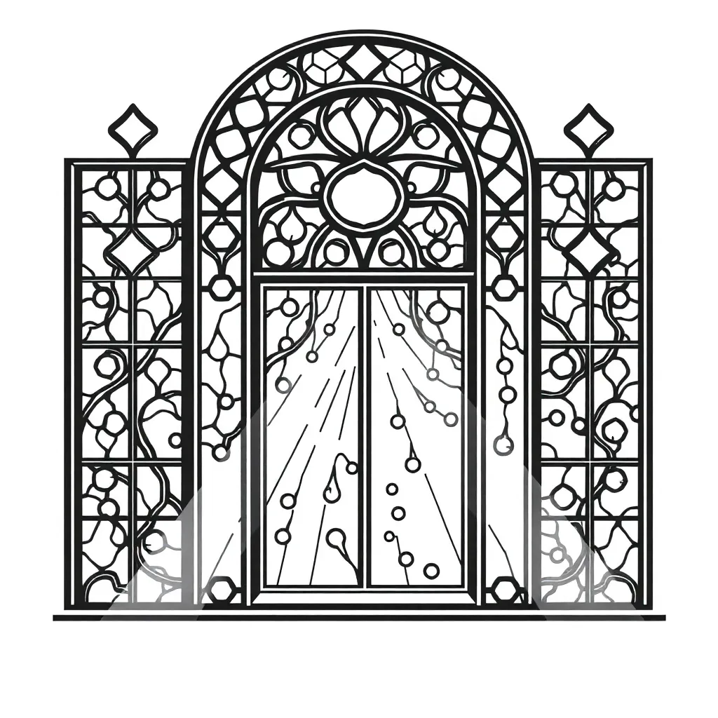 Stained Glass coloring page