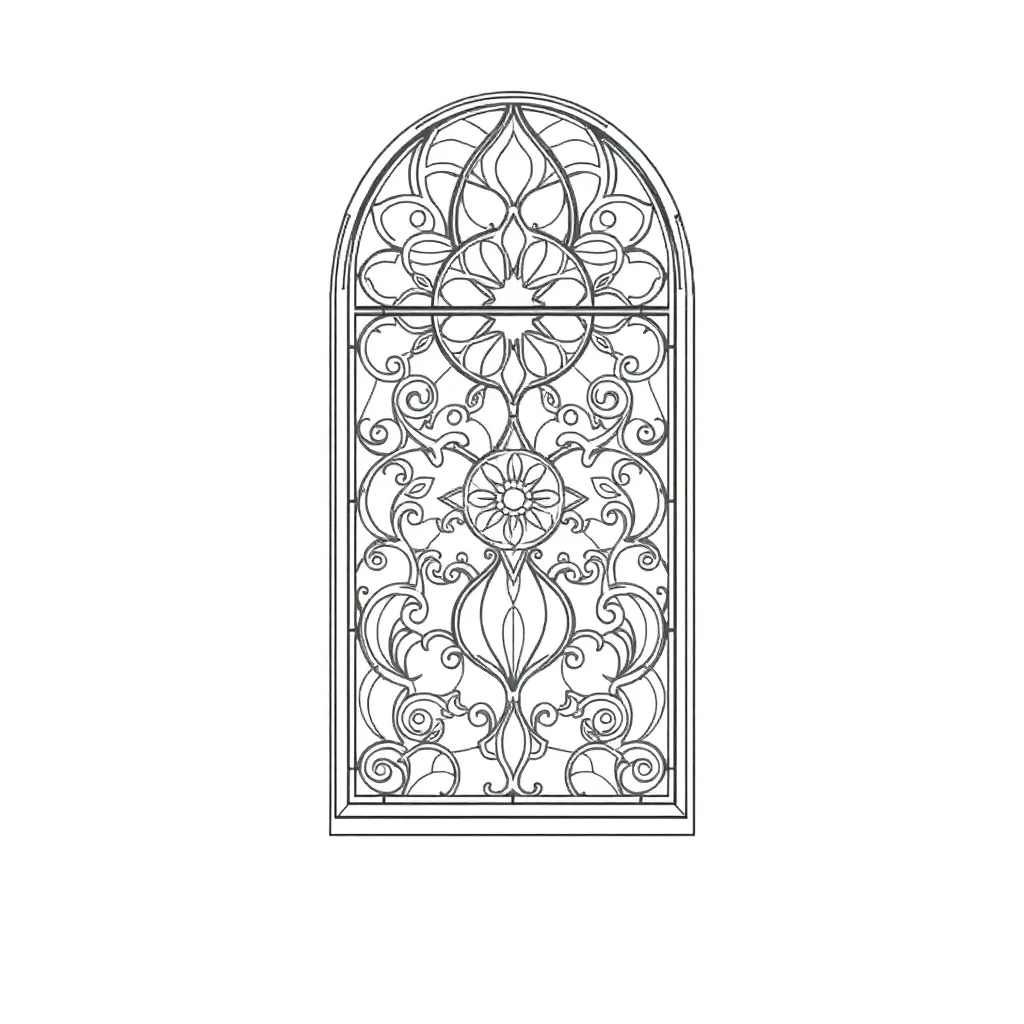 Stained Glass coloring page
