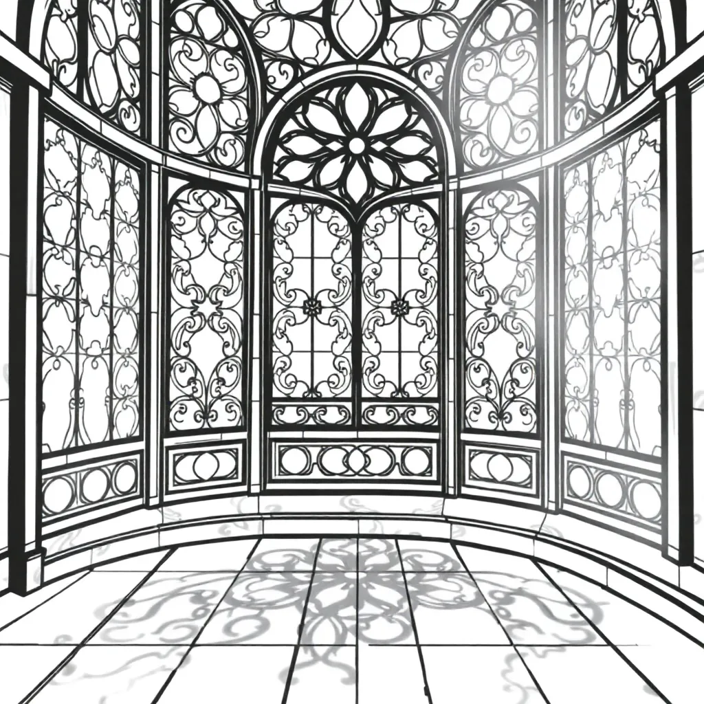 Stained Glass coloring page