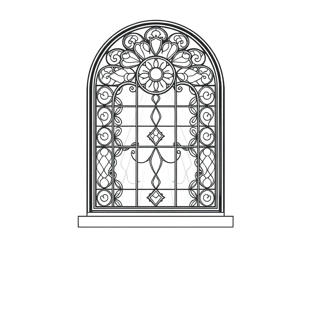 Stained Glass coloring page